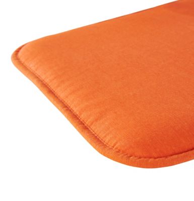 Galette de chaise carrée Cocos orange