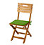 Galette de chaise carrée Cocos vert