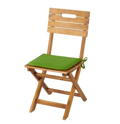 Galette de chaise carrée Cocos vert