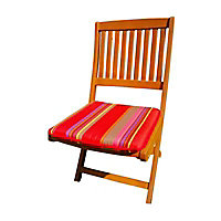 Galette de chaise carrée Marbella rayé 48 x 42 cm
