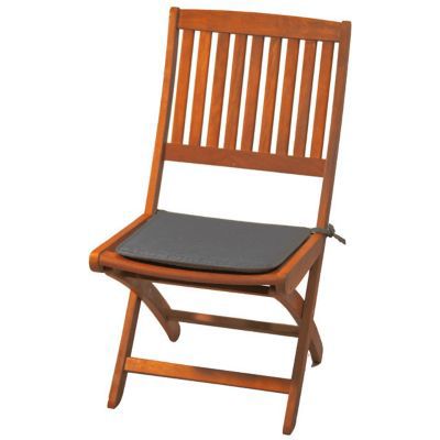 Galette de chaise carrée Peps anthracite 38 x 38 cm, ép.30mm