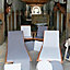 Galette de chaise carrée Peps anthracite 38 x 38 cm, ép.30mm