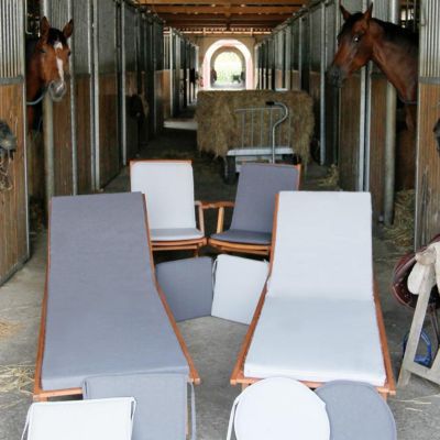 Galette de chaise carrée Peps anthracite 38 x 38 cm, ép.30mm