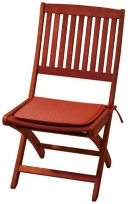 Galette de chaise carrée Peps terracotta 38 x 38 cm, ép.30mm