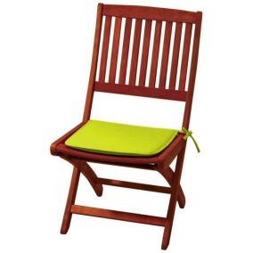 Galette de chaise carrée Peps vert 38 x 38 cm, ép.30mm