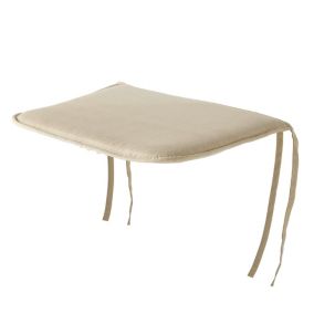 Galette de chaise Cocos beige 38 x 38 cm