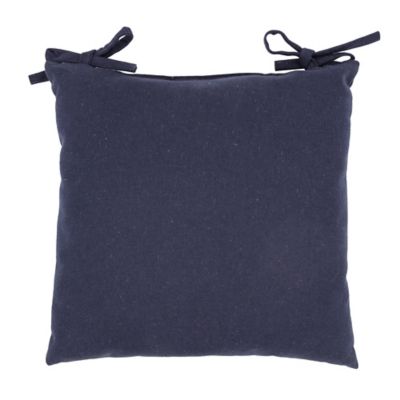 Galette de chaise coktail 40 x 40 cm bleu