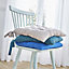 Galette de chaise Colours Zen bleu touareg 40 x 40 cm