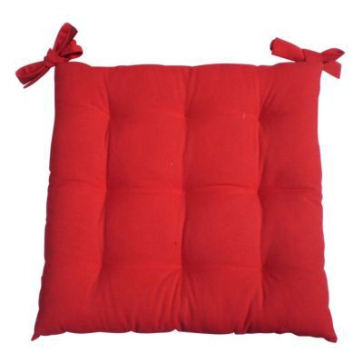 Galette de chaise Colours Zen rouge 40 x 40 cm