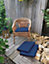 Galette de chaise Easy for life bleu L.39 x l.39 x Ep.5cm