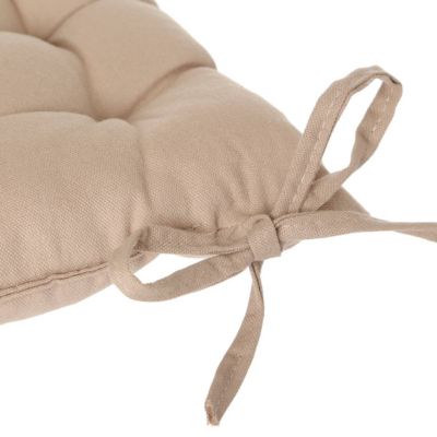 Galette de chaise en coton lin 38x38 cm - Atmosphera
