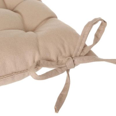 Galette de chaise en coton lin 38x38 cm - Atmosphera