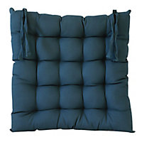 Galette de chaise GoodHome Hiva bleu foncé 45 x 45 cm