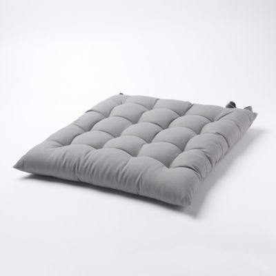 Galette de chaise GoodHome Hiva gris 45 x 45 cm