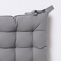 Galette de chaise GoodHome Hiva gris 45 x 45 cm