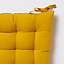 Galette de chaise GoodHome Hiva jaune 45 x 45 cm