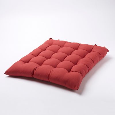 Galette de chaise GoodHome Hiva rouge 45 x 45 cm