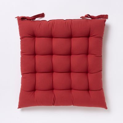 Galette de chaise GoodHome Hiva rouge 45 x 45 cm