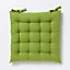 Galette de chaise GoodHome Hiva vert 45 x 45 cm