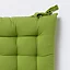 Galette de chaise GoodHome Hiva vert 45 x 45 cm