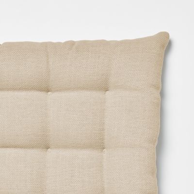 Galette de chaise GoodHome Tiga coloris naturel 45 x 45 cm