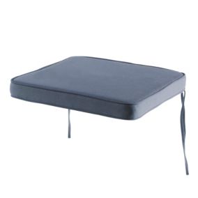 Galette de chaise GoodHome Tiga gris 40 x 40 cm