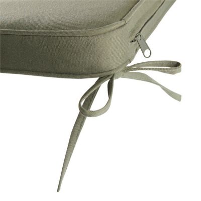 Galette de chaise GoodHome Tiga kaki 40 x 40 cm