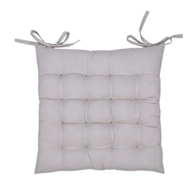 Galette de chaise gris L.45 x l.45 cm Ornami