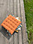 Galette de chaise L.45 x l.45 cm orange terracotta