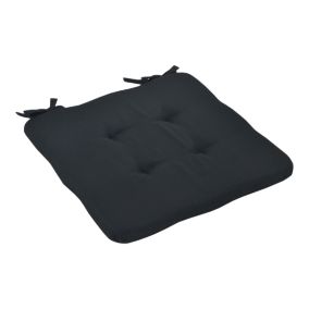 Galette de chaise Opp noir L.38 x l.38cm