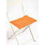 Galette de chaise rectangulaire Bistro carotte 37,5 x 29 cm Fermob