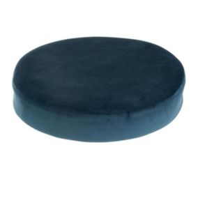 Galette de Chaise Ronde "Assise" 34cm Bleu