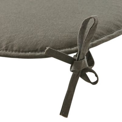 Galette de chaise ronde Cocos gris Ø38cm