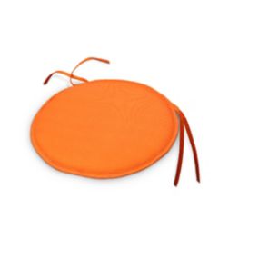 Galette de chaise ronde Cocos orange