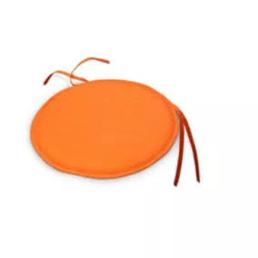 Galette de chaise ronde Cocos orange