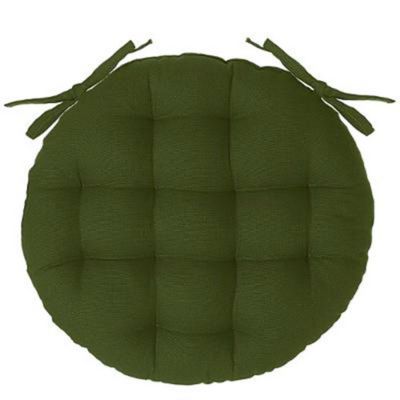 Galette de Chaise Ronde "Leana" 38cm Vert Kaki