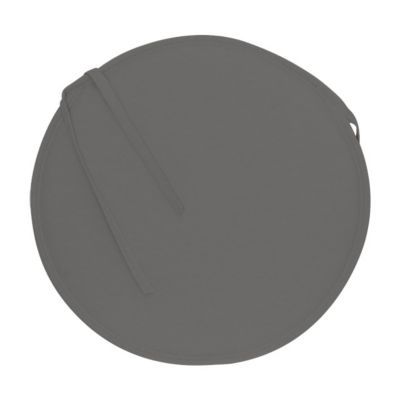 Galette de chaise ronde Peps anthracite ø38 cm, ép.30 mm