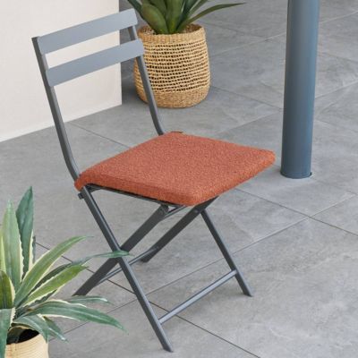 Galette de chaise Solfi 40x40cma acajou - Hespéride | Castorama