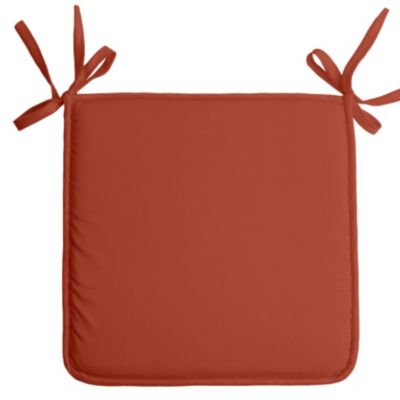 Galette de chaise unie aux multiples couleurs (38x38 cm - Terracotta)