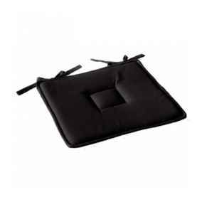 Galette Plate 40 x 40 cm 100 % Coton - 40x40cm - Noir