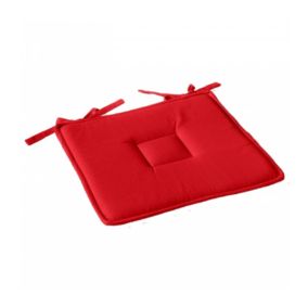 Galette Plate 40 x 40 cm 100 % Coton - 40x40cm - Rouge