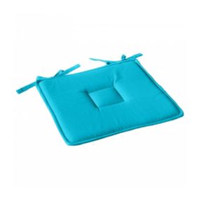 Galette Plate 40 x 40 cm 100 % Coton - 40x40cm - Turquoise