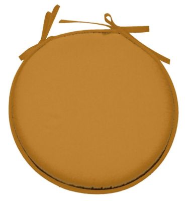 Galette ronde en polyester couleur uni