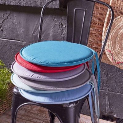 Galette ronde en polyester couleur uni