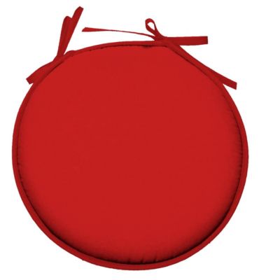 Galette ronde en polyester couleur uni