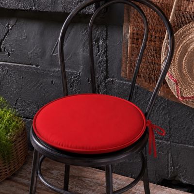Galette ronde en polyester couleur uni