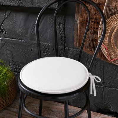 Galette ronde en polyester couleur uni