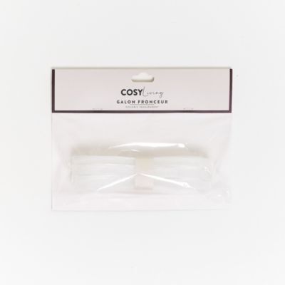 Galon fronceur L.600 x l.3,5cm Rocle, Cosy living