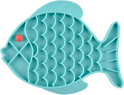 gamelle Chat Anti glouton Anti-étouffement pour Chats, Chiens 19 x 24,5cm bleu