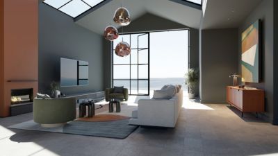 GAMME PRO - DALLE CLIPSABLE TRÈS HAUTE RÉSISTANCE AVEC SOUS-COUCHE INTEGREE. CIMENT TAUPE-Pack T5 (66m²)